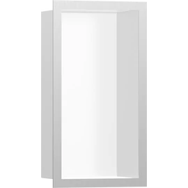 Hansgrohe XtraStoris Individual Falfülke matt fehér színben, design kerettel 300/150/100 rozsdamentes acél 56096800