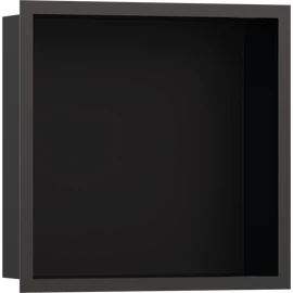 Hansgrohe XtraStoris Individual Falfülke matt fekete színben, design kerettel 300/300/100 szálcsiszolt fekete/króm 56098340