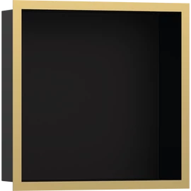 Hansgrohe XtraStoris Individual Falfülke matt fekete színben, design kerettel 300/300/100 polírozott arany hatású 56098990