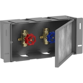 Hansgrohe XtraStoris Safe Falfülke cserélhető ajtóval és integrált elzáró szeleppel 150/300/100 rozsdamentes acél 56100800