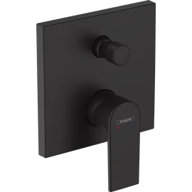 Hansgrohe Vernis Shape Egykaros kádcsaptelep falsík alatti szereléshez, beépített biztonsági kombinációval EN1717 matt fekete 71469670