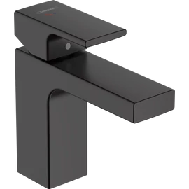 Hansgrohe Vernis Shape Egykaros mosdócsaptelep 100, Coolstart, automata lefolyógarnitúrával matt fekete 71594670