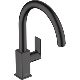 Hansgrohe Vernis Shape M35 Egykaros konyhai csaptelep 210, elforgatható kifolyóval matt fekete 71871670