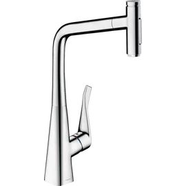Hansgrohe Metris Select M71 M7117-H320 egykaros konyhai csaptelep kihúzható kifolyóval króm 73820000