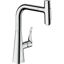 Hansgrohe Metris Select M71 M7117-H240 egykaros konyhai csaptelep kihúzható kifolyóval króm 73822000