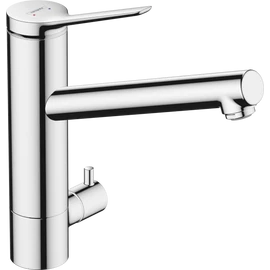 Hansgrohe Zesis M33 Egykaros konyhai csaptelep 160, elzárószeleppel, CoolStart, 1 jet króm 74807000