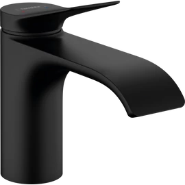 Hansgrohe Vivenis Egykaros mosdócsaptelep 80, automata lefolyógarnitúrával matt fekete 75010670