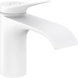 Hansgrohe Vivenis Egykaros mosdócsaptelep 80, automata lefolyógarnitúrával matt fehér 75010700