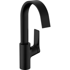 Hansgrohe Vivenis Egykaros mosdócsaptelep 210, elforgatható kifolyóval és automata lefolyógarnitúrával matt fekete 75030670