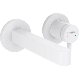 Hansgrohe Finoris Egykaros mosdócsaptelep falsík alatti szereléshez, 16,8 cm-es kifolyóval matt fehér 76051700