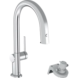 Hansgrohe Aqittura M91 Vízszűrős konyhai csaptelep 210, kihúzható zuhanyfejjel, 1jet, sBox szereléssel króm 76826000