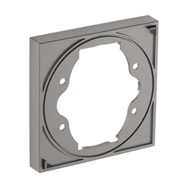 Hansgrohe SHOWERSELECT hosszabbító rozetta, szálcsiszolt fekete/króm, 13593340