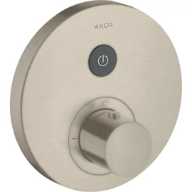 Axor ShowerSelect Round termosztátos falsík alatti csaptelep 1 fogyasztóhoz, szálcsiszolt nikkel, 36722820