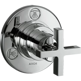 Axor Citterio Trio/Quattro elzáró-és váltószelep színkészlet, króm 39925000