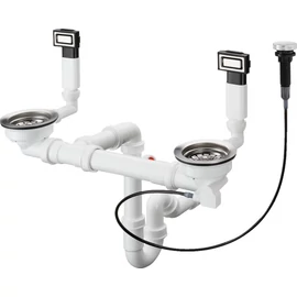 Hansgrohe D15-11 Automata lefolyógarnitúra kétmedencés mosogatóhoz 43932800