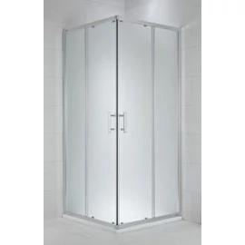 JIKA CUBITO szögletes zuhanykabin, 90x90 cm, ezüst profil, átlátszó üveg H2512420026681
