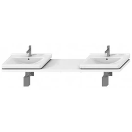 JIKA CUBITO mosdópult, 135-220 cm, 2 mosdóhoz kivágással, fehér H46J4240145001