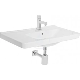 JIKA CUBITO asszimetrikus mosdó 75 cm, bal, csaplyukkal, JIKA perla fehér H8124211001041