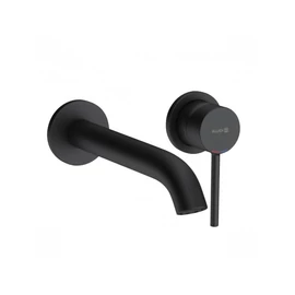 KLUDI Bozz falsík alatti, kétlyukas, fali mosdócsap, matt fekete 382453976