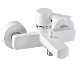 KLUDI Zenta egykaros kádtöltő- és zuhanycsap, fehér/króm 386709175