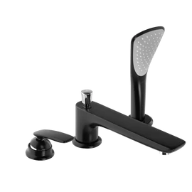 KLUDI Balance egykaros kádtöltő- és zuhanycsap, mattfekete/króm 524478775