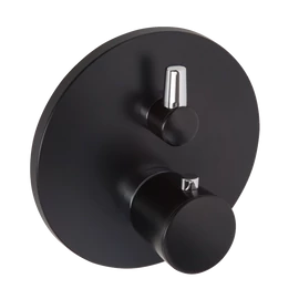 KLUDI Balance falsík alatti termosztátos kád/zuhanycsap, mattfekete/króm 528308775