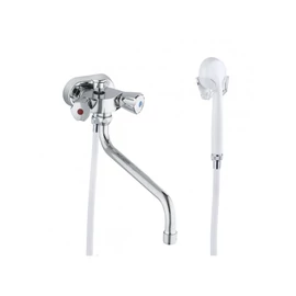 Kludi Standard spezial fali kádtöltő- és zuhanycsaptelep zuhanyszettel, króm, 254130515