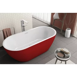 Kolpa San Dalia-FS 170x80 Piros/Fehér akril szabadon álló fürdőkád 561770