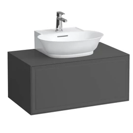 Laufen Fiók elem 800, 1 fiók, kivágással középen, 816852 kézmosóhoz, Traffic Grey H4060130856271