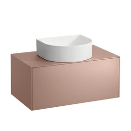 Laufen Fiók elem, 1 fiók, 812340, 812341, 812342, 812343 mosdótálakhoz, kivágással középen, Lakkozott réz H4054110340411