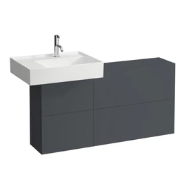 Laufen Oldal polc egy ajtóval és két polccal, mosdó balos, Pala szürke H4082910336421