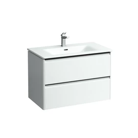 Laufen Kombi csomag 80 cm, vékony mosdó alsószekrénnyel, 2 fiókkal, fiók rendezővel együtt. , Sokszínű H8617059991041