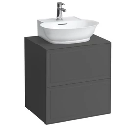 Laufen Fiók elem 600, 2 fiók, 816852 kézmosóhoz, Feketedett tölgy H4060040856281