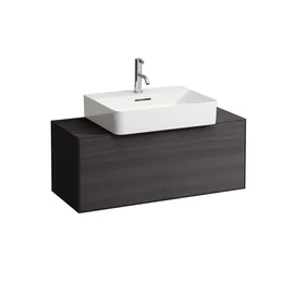 Laufen Alsószekrény. egy fiókos, középen kivágott, Sötét tölgy H4090031502511