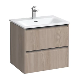 Laufen Kombi csomag 60 cm, vékony mosdó alsószekrénnyel, 2 fiókkal, fiók rendezővel együtt. , Világos szil H8617022621041