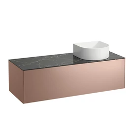 Laufen Fiók elem, 1 fiók, 812340, 812341, 812342, 812343 mosdótálakhoz, jobb oldali kivágással, Réz és Nero Marquina H4054230341411