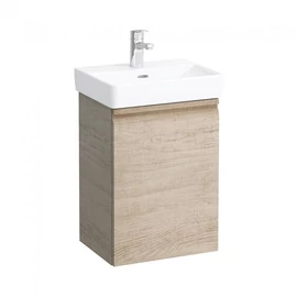 Laufen Alsószekrény, 815961 tip. mosdóhoz, 1 jobbos ajtóval és 1 üvegpolccal, Fényes tölgy H4833020964791