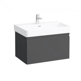 Laufen Alsószekrény és finoman záródó mechanizmussal, 810967 tip. mosdóhoz, 1 fiókkal és belső fiókkal, Grafit H4834520964801