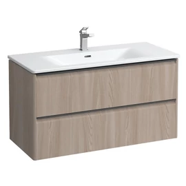 Laufen Kombi csomag 100 cm, vékony mosdó alsószekrénnyel, 2 fiókkal, fiók rendezővel együtt. , Világos szil H8617072621041