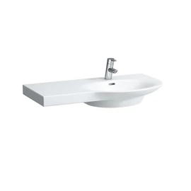 Laufen Ráépíthető mosdó, pult bal oldalon, méretre vágatható 800 mm-ig egy csaplyuk, vágatható az egyik oldalon , Fehér H8167010001351