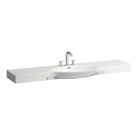 Laufen Ráépíthető mosdó, törölközőtartó nélkül egy csaplyuk, középen , Fehér H8117060001041