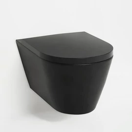 Laufen Fali WC, mélyöblítésű,perem nélküli, Fekete matt H8203377160001