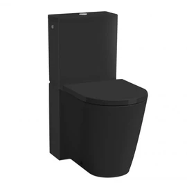 Laufen Álló kombi-WC, perem nélküli, mélyöblítésű, Fényes fekete H8243370200001