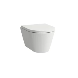 Laufen Fali „compact” WC, mélyöblítésű, perem nélküli, Matt fehér H8203337570001
