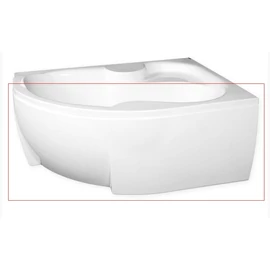 M-Acryl Azalia 150 cm aszimmetrikus sarokkádhoz előlap, jobbos 12226