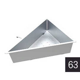 ELLECI AVI03307 Inox gyümölcsmosó kosár Easy sarok mosogatókhoz AVI03307