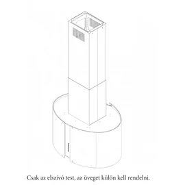 Falmec MIRABILIA ROUND 85 SZIGET elszívótest páraelszívó CJRI85.E50P2#ZZZI491F