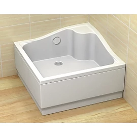 Radaway Korfu C szögletes magasított zuhanytálca (előlapos, 90x90 cm, #4C99400-03)