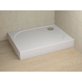 Radaway Delos D 90x75 cm -es szögletes előlapos zuhanytálca szifonnal (90x75 cm, előlapos / balos, #4D97514-03L)