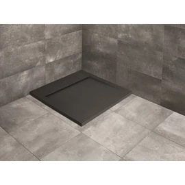 Radaway Teos C 100x100 cm szögletes öntöttmárvány zuhanytálca, antracit HTC100100-64